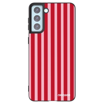 Picasee silikonski črni ovitek za Samsung Galaxy S21+ 5G G996F - Lines red