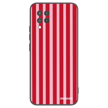 Picasee silikonski črni ovitek za Samsung Galaxy A42 A426B - Lines red