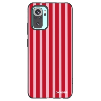 Picasee silikonski črni ovitek za Xiaomi Redmi Note 10 Pro - Lines red