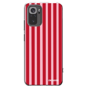 Picasee silikonski prozorni ovitek za Xiaomi Redmi Note 10S - Lines red