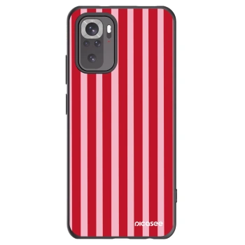Picasee silikonski črni ovitek za Xiaomi Redmi Note 10S - Lines red