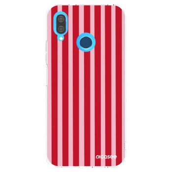 Picasee silikonski prozorni ovitek za Huawei P20 Lite - Lines red