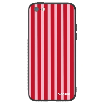 Ovitek za Apple iPhone 5/5S/SE - Lines red