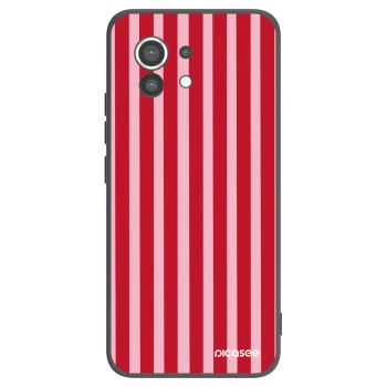 Picasee silikonski črni ovitek za Xiaomi Mi 11 - Lines red