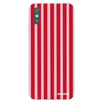 Picasee silikonski prozorni ovitek za Xiaomi Redmi 9AT - Lines red