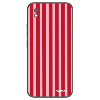 Picasee silikonski črni ovitek za Xiaomi Redmi 9AT - Lines red
