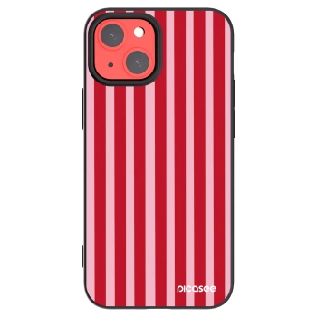 Picasee silikonski črni ovitek za Apple iPhone 13 mini - Lines red