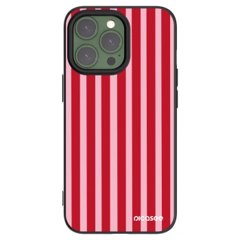 Picasee silikonski črni ovitek za Apple iPhone 13 Pro - Lines red