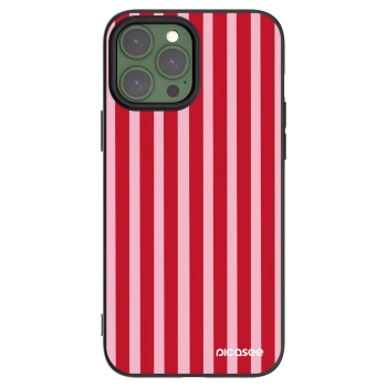 Picasee silikonski črni ovitek za Apple iPhone 13 Pro Max - Lines red