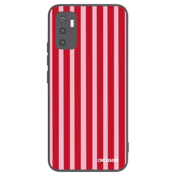 Picasee silikonski črni ovitek za Xiaomi Redmi Note 10 5G - Lines red