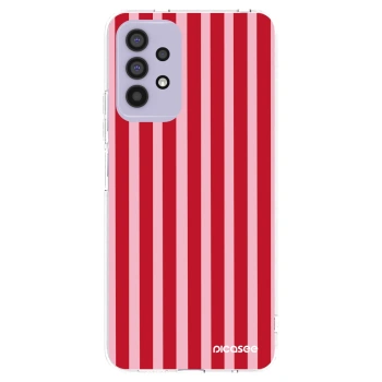 Picasee silikonski prozorni ovitek za Samsung Galaxy A32 4G SM-A325F - Lines red