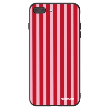 Ovitek za Apple iPhone 8 Plus - Lines red