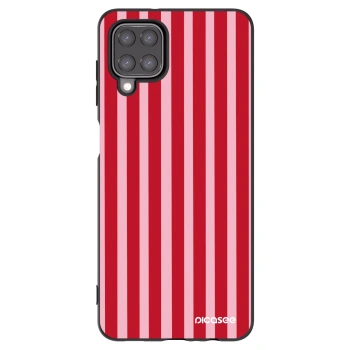 Picasee silikonski črni ovitek za Samsung Galaxy M12 M127F - Lines red