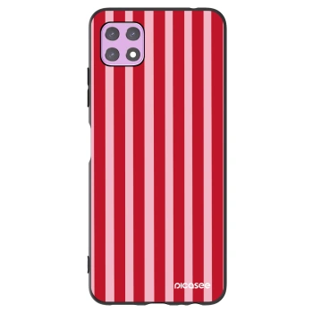 Picasee silikonski črni ovitek za Samsung Galaxy A22 A226B 5G - Lines red