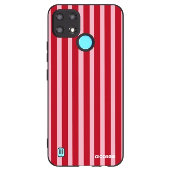 Ovitek za Realme C21 - Lines red