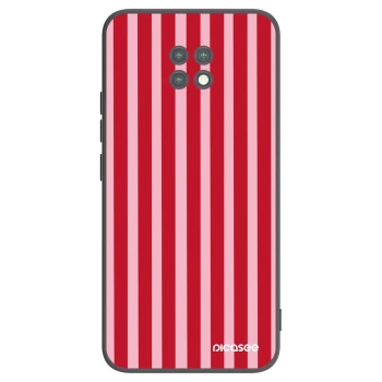 Picasee silikonski črni ovitek za Xiaomi Redmi Note 9T - Lines red
