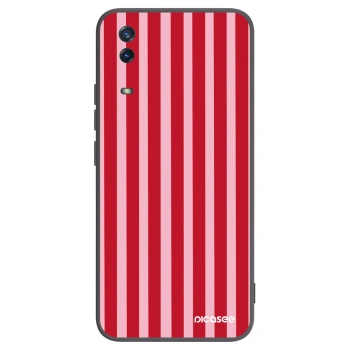 Picasee silikonski črni ovitek za Vivo Y11s - Lines red