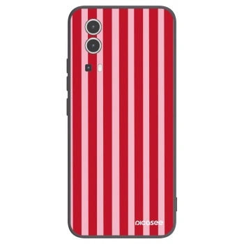 Picasee silikonski črni ovitek za Vivo Y72 5G - Lines red