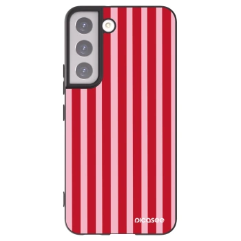 Picasee silikonski črni ovitek za Samsung Galaxy S22 5G - Lines red
