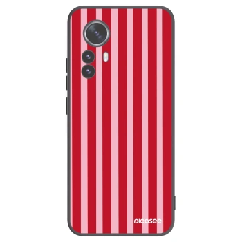 Picasee silikonski črni ovitek za Xiaomi 12 Pro - Lines red