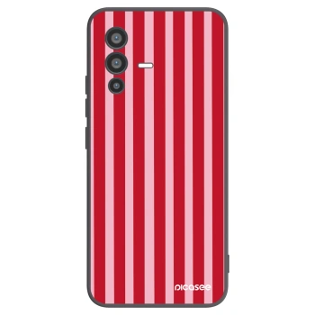 Picasee silikonski črni ovitek za Vivo V23 5G - Lines red
