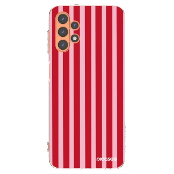 Picasee silikonski prozorni ovitek za Samsung Galaxy A13 4G A135 - Lines red