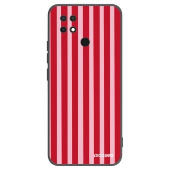 Picasee silikonski črni ovitek za Xiaomi Redmi 10C - Lines red