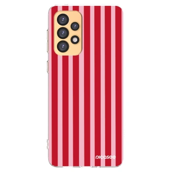 Picasee silikonski prozorni ovitek za Samsung Galaxy A33 5G A336 - Lines red
