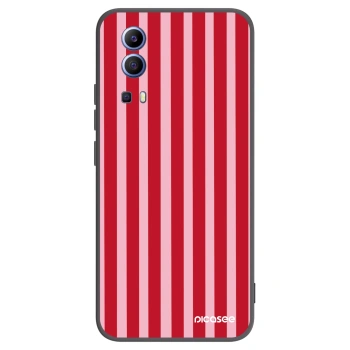 Picasee silikonski črni ovitek za Vivo Y52 5G - Lines red
