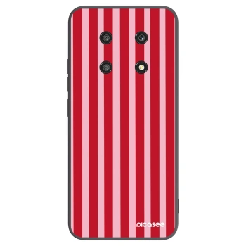 Picasee silikonski črni ovitek za Honor Magic4 Lite 5G - Lines red