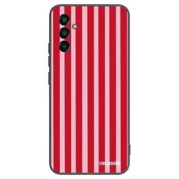 Picasee silikonski črni ovitek za Samsung Galaxy M13 M135F - Lines red
