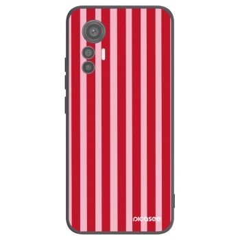 Picasee silikonski črni ovitek za Xiaomi 12 Lite - Lines red