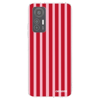 Picasee silikonski prozorni ovitek za Xiaomi 12 Lite - Lines red