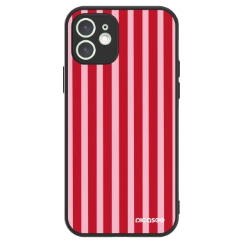 Picasee ULTIMATE CASE MagSafe za Apple iPhone 12 - Lines red