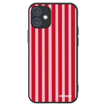 Picasee ULTIMATE CASE MagSafe za Apple iPhone 12 mini - Lines red