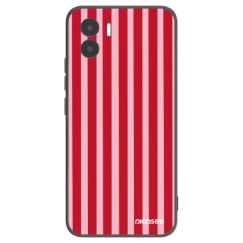 Picasee silikonski črni ovitek za Xiaomi Redmi A1 - Lines red