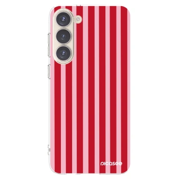 Picasee silikonski prozorni ovitek za Samsung Galaxy S23+ 5G - Lines red