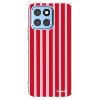 Picasee silikonski prozorni ovitek za Honor X8 5G - Lines red