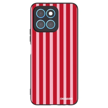 Picasee silikonski črni ovitek za Honor X6 - Lines red