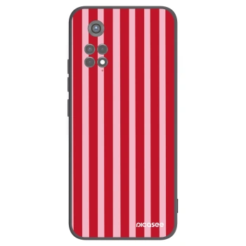 Picasee silikonski črni ovitek za Xiaomi Redmi Note 11S 5G - Lines red