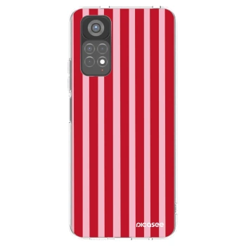 Picasee silikonski prozorni ovitek za Xiaomi Redmi Note 11S 5G - Lines red