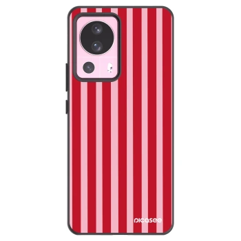 Picasee silikonski črni ovitek za Xiaomi 13 Lite - Lines red