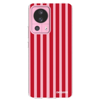 Picasee silikonski prozorni ovitek za Xiaomi 13 Lite - Lines red