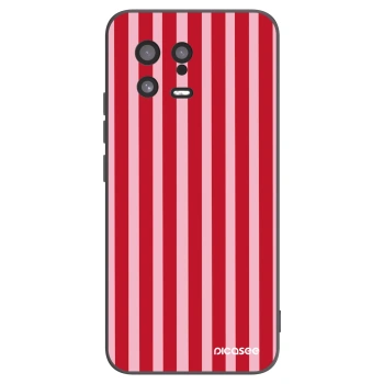 Picasee silikonski črni ovitek za Xiaomi 13 - Lines red