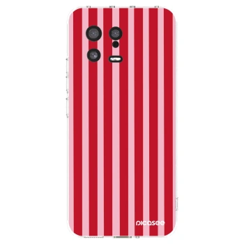 Picasee silikonski prozorni ovitek za Xiaomi 13 - Lines red