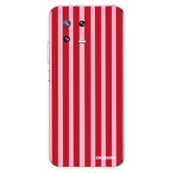 Picasee silikonski prozorni ovitek za Xiaomi 13 Pro - Lines red