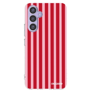 Picasee silikonski prozorni ovitek za Samsung Galaxy A54 5G A546B - Lines red