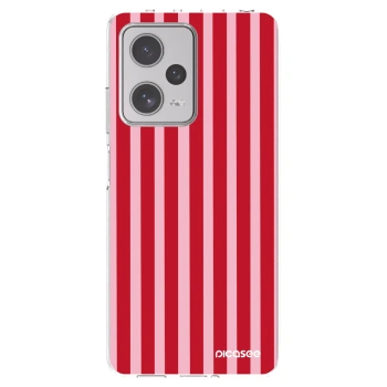 Picasee silikonski prozorni ovitek za Xiaomi Redmi Note 12 Pro+ 5G - Lines red