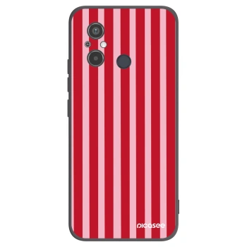 Picasee silikonski črni ovitek za Xiaomi Redmi 12C - Lines red