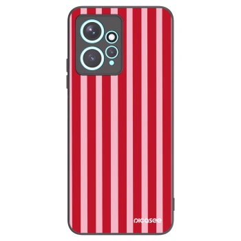 Picasee silikonski črni ovitek za Xiaomi Redmi Note 12 4G - Lines red